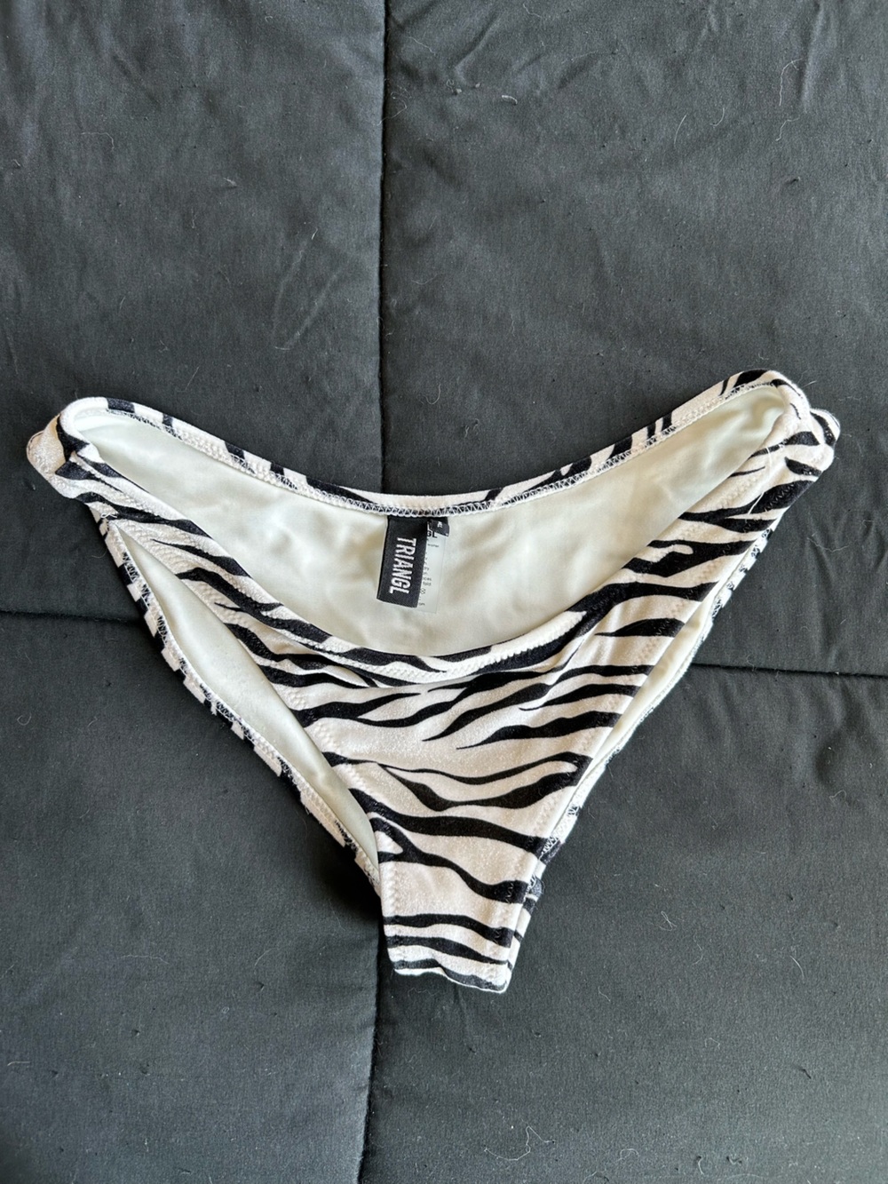 triangl swimwear Black & White Zebra Print Bikini Bottom